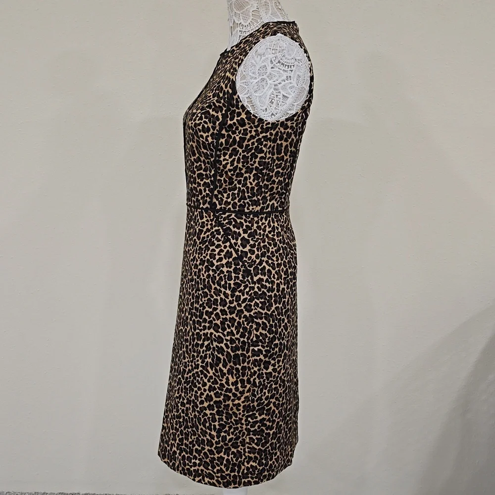 J.CREW Leopard Print A-line Shift Sheath Dress